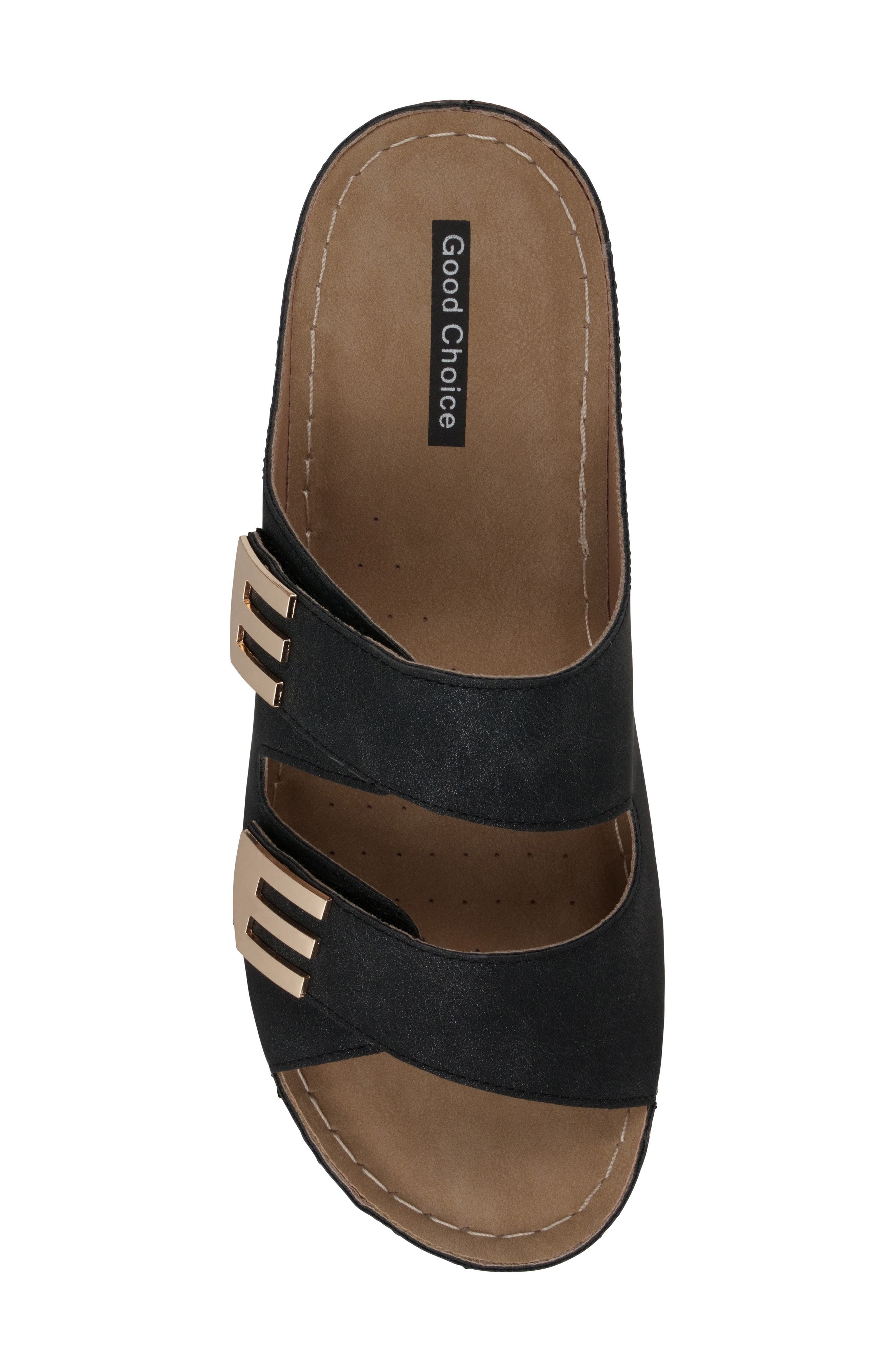 GOOD CHOICE NEW YORK Gretchen Hook & Loop Sandal, Alternate, color, 