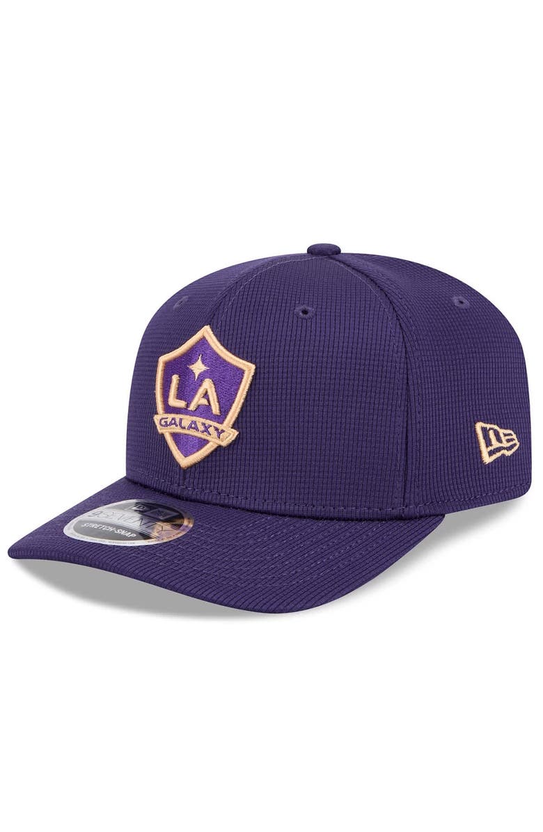 New Era Men's New Era  Purple LA Galaxy 2025 Jersey Hook 9SEVENTY Stretch-Snap Hat, Main, color, 
