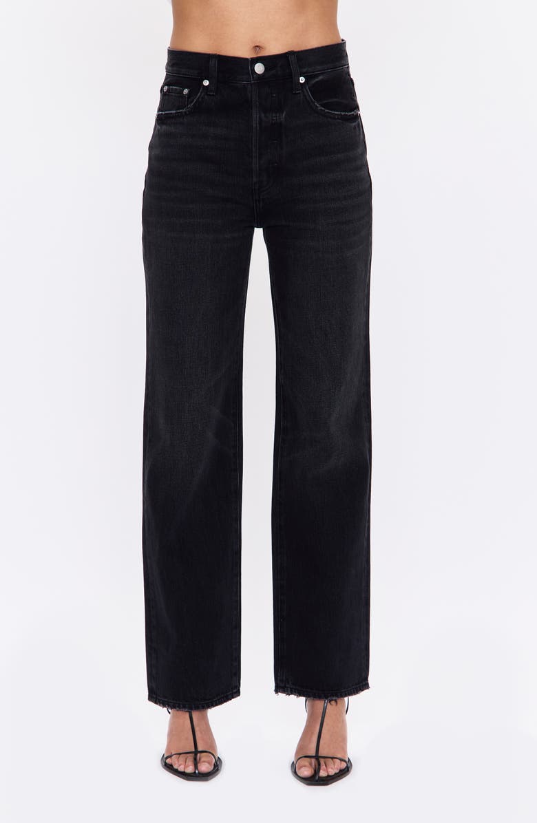 Cassie High Waist Crop Straight Leg Jeans