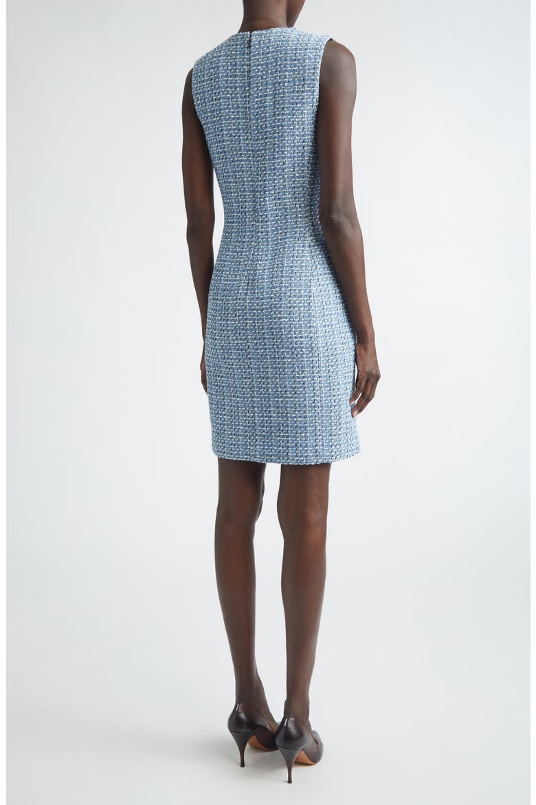 Vilette Tweed Shift Dress, Alternate, color, DENIM BLUE/ MIDNIGHT