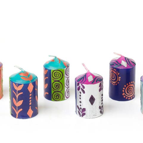 Sari Painted Candles - Set of 6