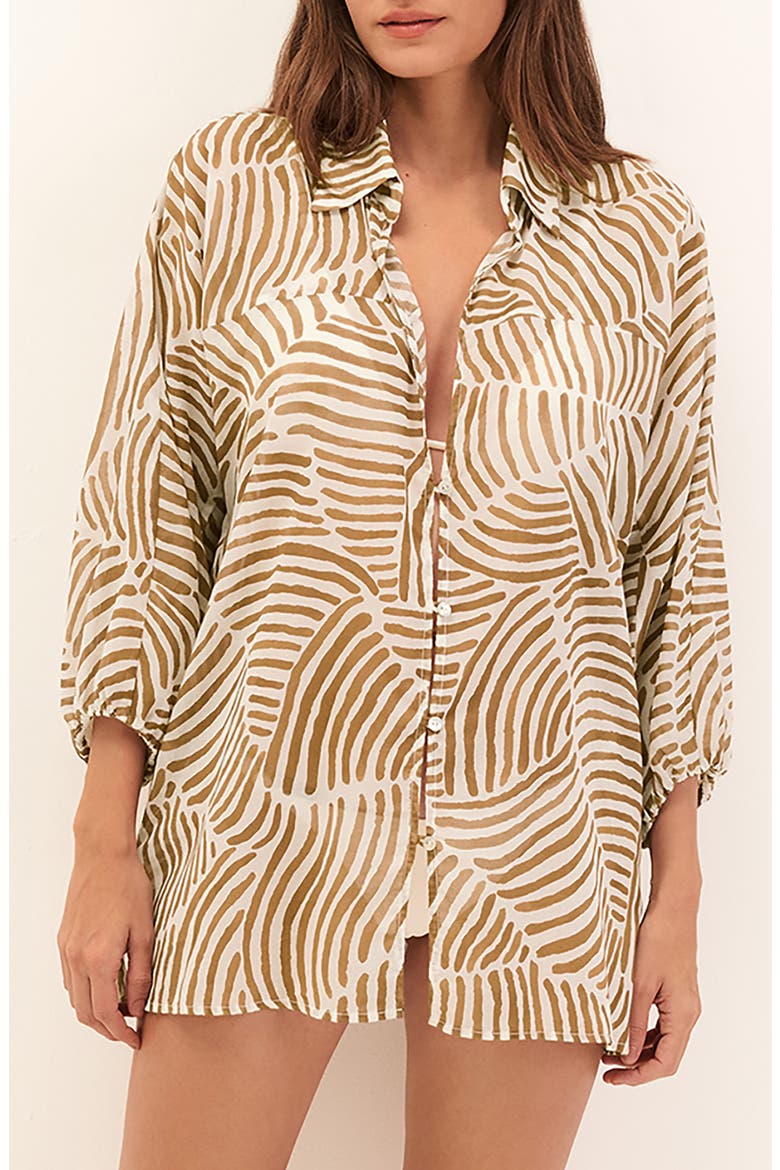 Moana Cover-Up Shirt, Main, color, MULTI