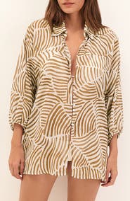 ViX Paula Hermanny Moana Cover-Up Shirt