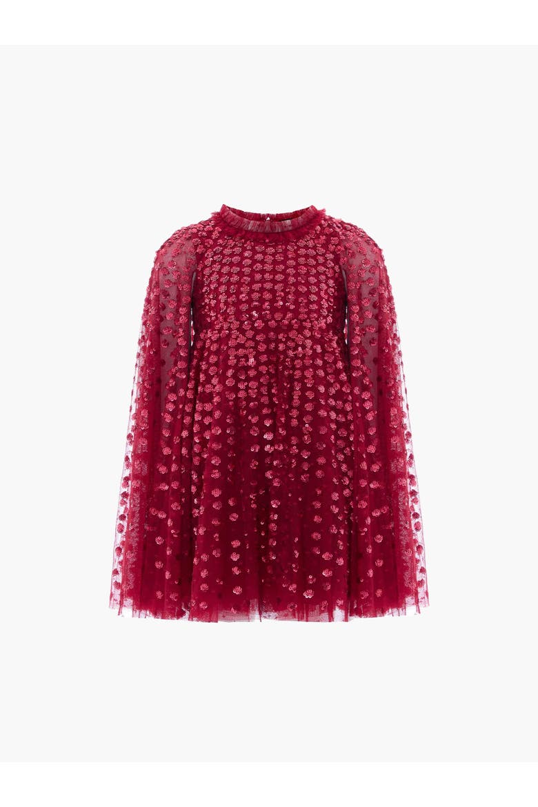 Raindrop Cape Kids DressToddler, Little Kid, Big Kid, Alternate, color, Red