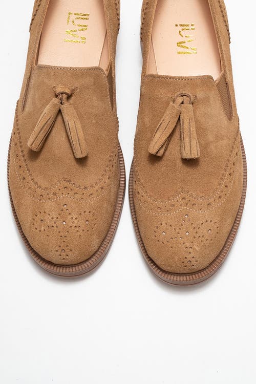 Forever & Always Shoes Alex Leather Tassel Loafers In Brown
