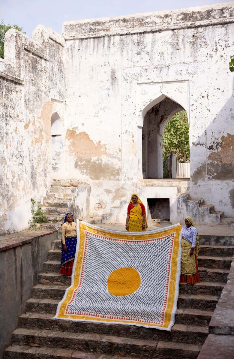 CQC LA Ouray Bedding Set With 2 Shams, Alternate, color, Blue, Orange