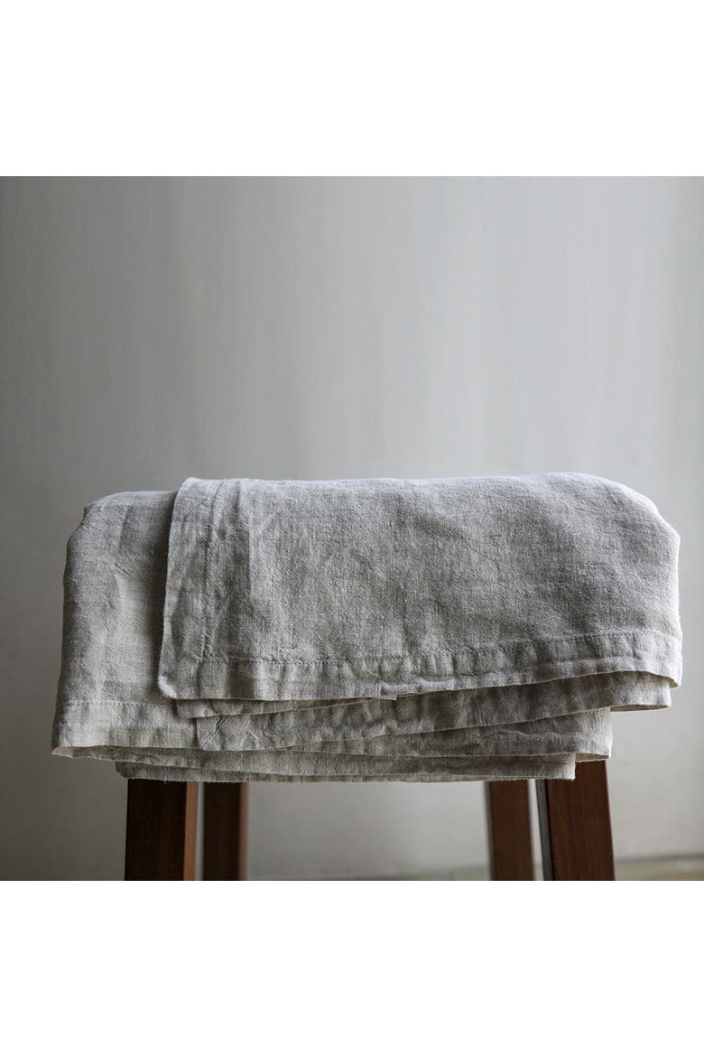 Natural Linen Tablecloth, Main, color, Earth tones