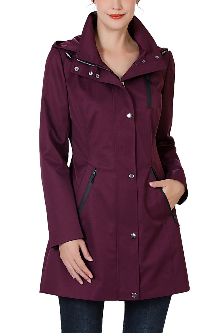 Women's Molly Hooded Anorak Jacket, Main, color, Grape Wine