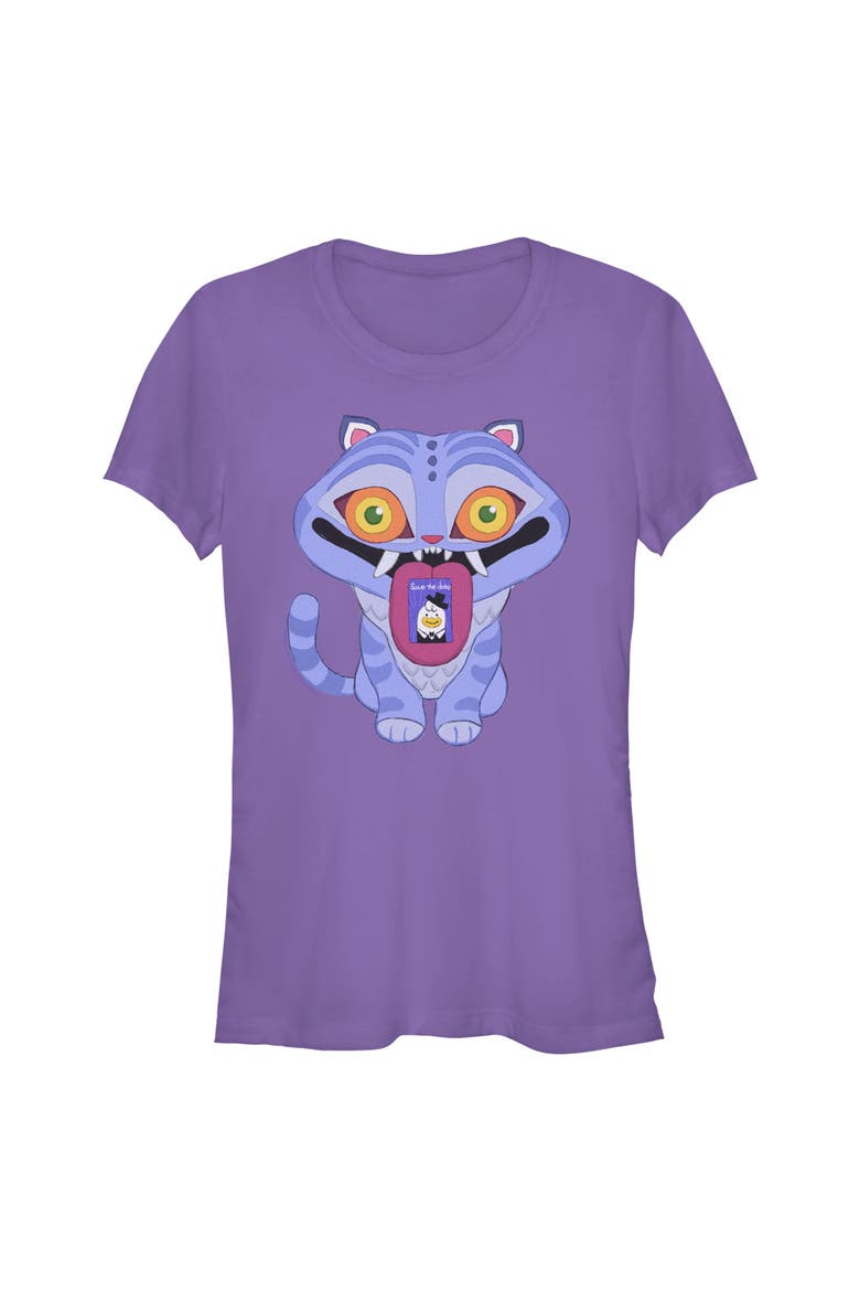 Junior's KPop Demon Hunters Derpy Save The Date  Graphic T-Shirt, Main, color, Purple