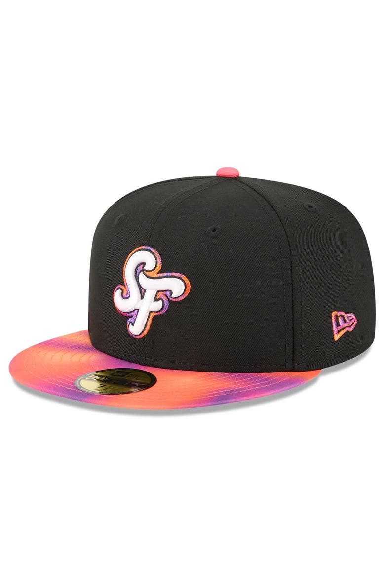 Men's New Era  Black/Orange San Francisco Giants 2025 City Connect 59FIFTY Fitted Hat, Main, color, Black