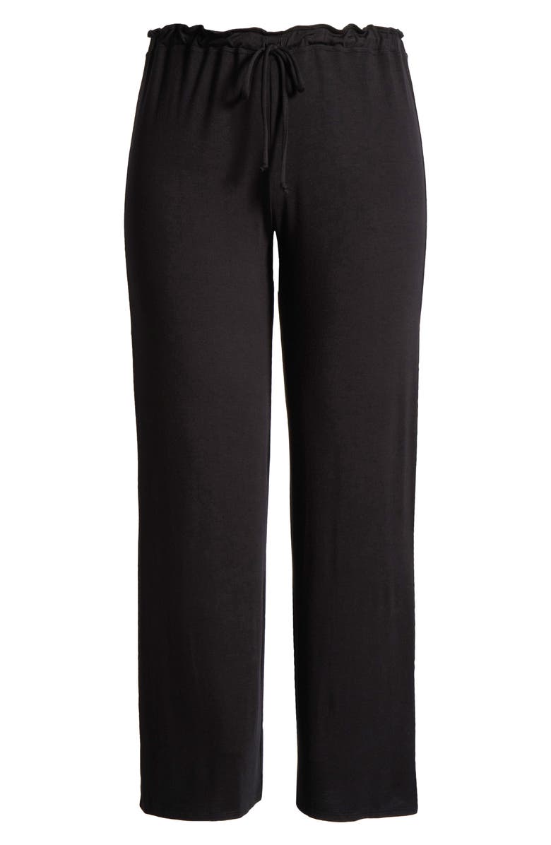 24seven Comfort Apparel Comfortable Stretch Pants, Alternate, color, Black