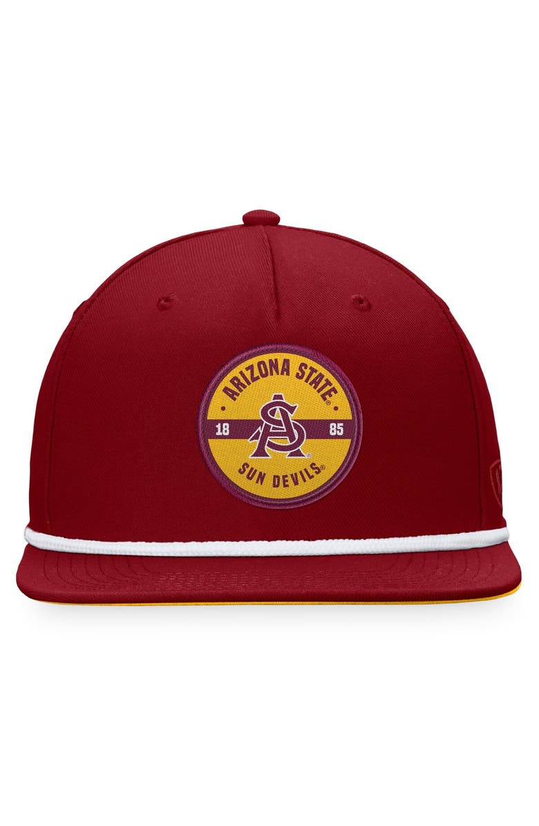 TOP OF THE WORLD Men's Top of the World Maroon Arizona State Sun Devils Bank Hat, Alternate, color, Maroon