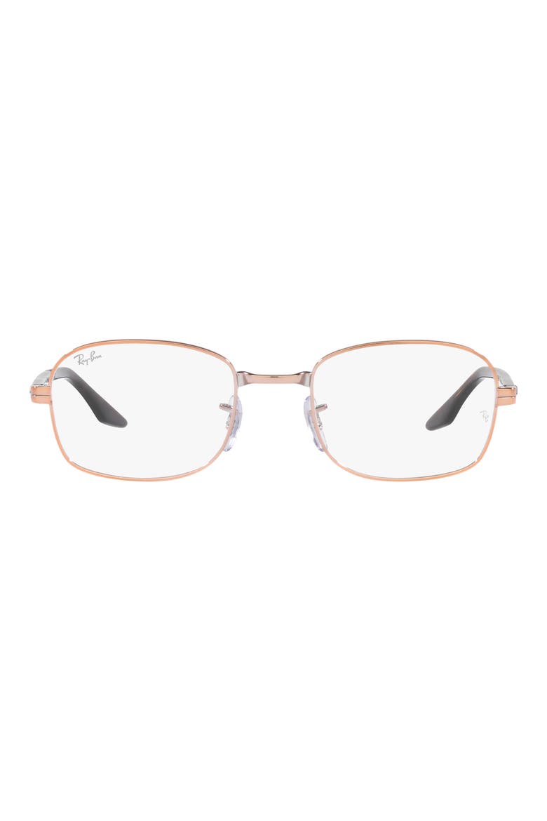 0RX3690V 51mm Pillow Optical Glasses, Main, color, COPPER