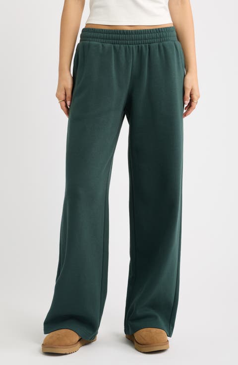 Low Rise Wide Leg Sweatpants