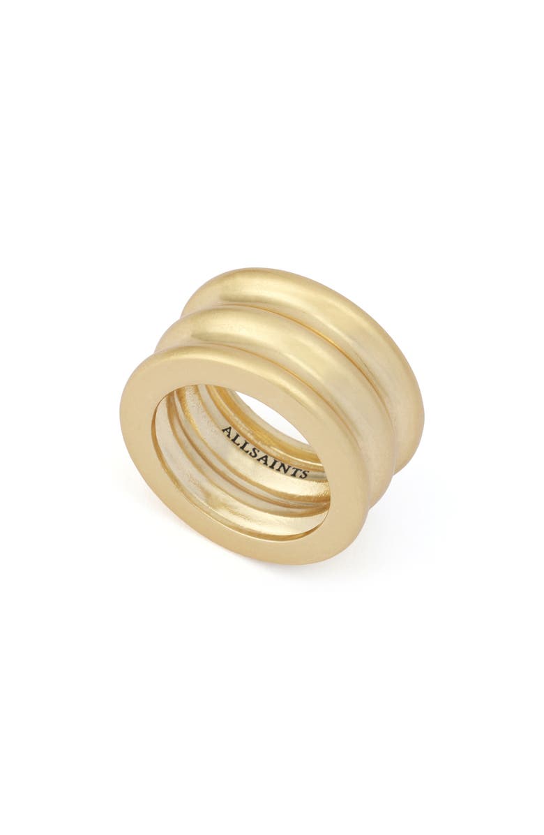 AllSaints Multi Tube Ring, Alternate, color, Vintage Gold