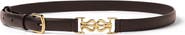 Lilysilk Women's LS Clasp Leather Skinny Belt