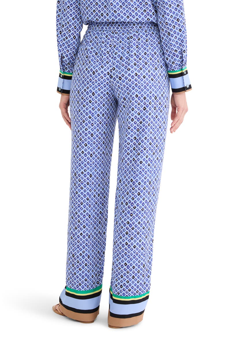 Lenox Mosaic Print Wide Leg Pants, Alternate, color, BLUE MULTI