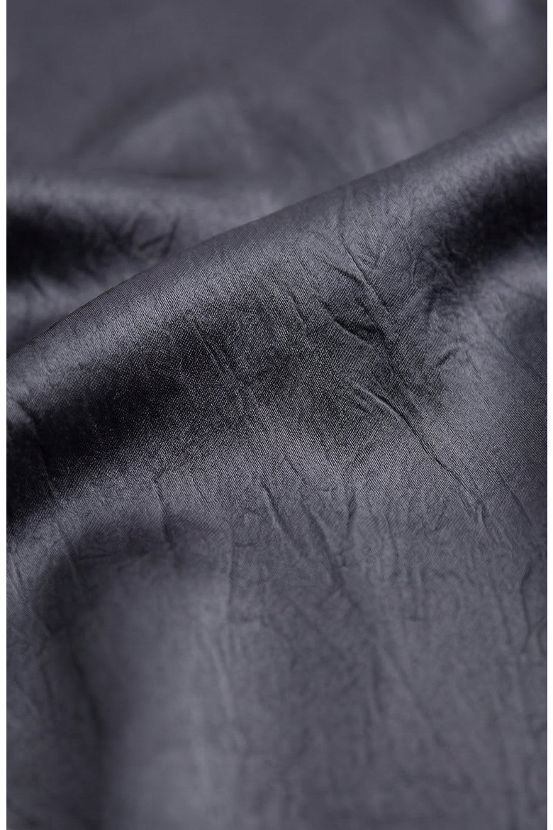 Sleeveless Blouse with Asymmetric Ruffle and Draped Detail, Alternate, color, Charcoal Gray