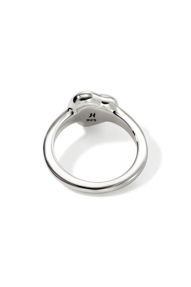 Pebble Heart Diamond Ring, Alternate, color, SILVER