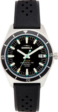 Shinola Duck 1040 Rubber Strap Watch, 40mm