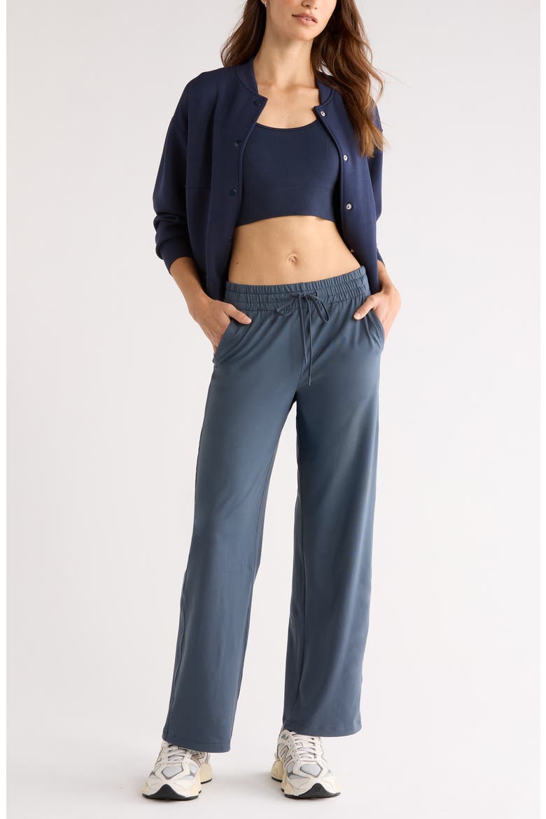 Move In Mid Rise Straight Leg Sweatpants, Alternate, color, NAVY ARMADA