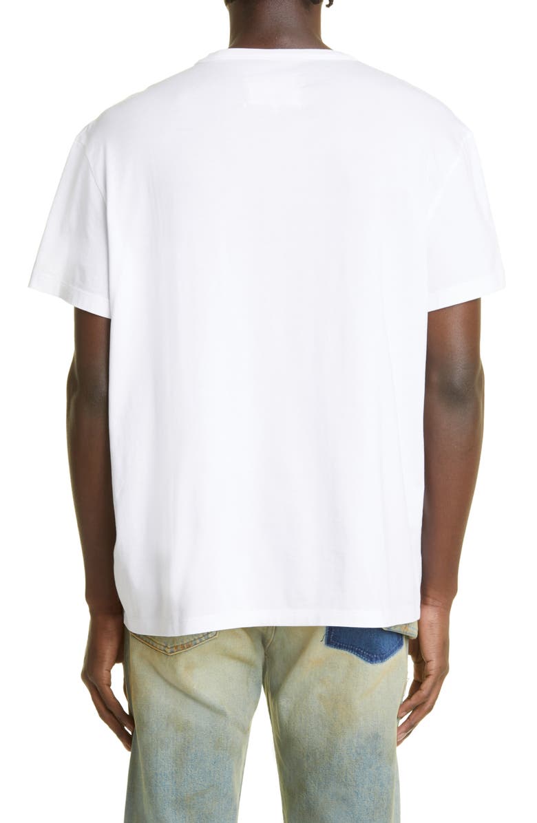 Maison Margiela Upside Down Cotton Logo T-Shirt, Alternate, color, White X Black
