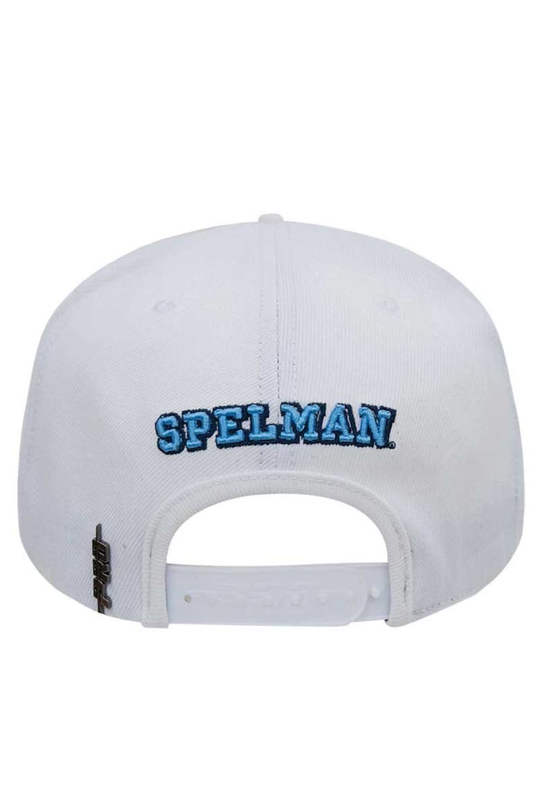 Men's Pro Standard White Spelman College Jaguars Primary Logo Evergreen Wool Snapback Hat, Alternate, color, White