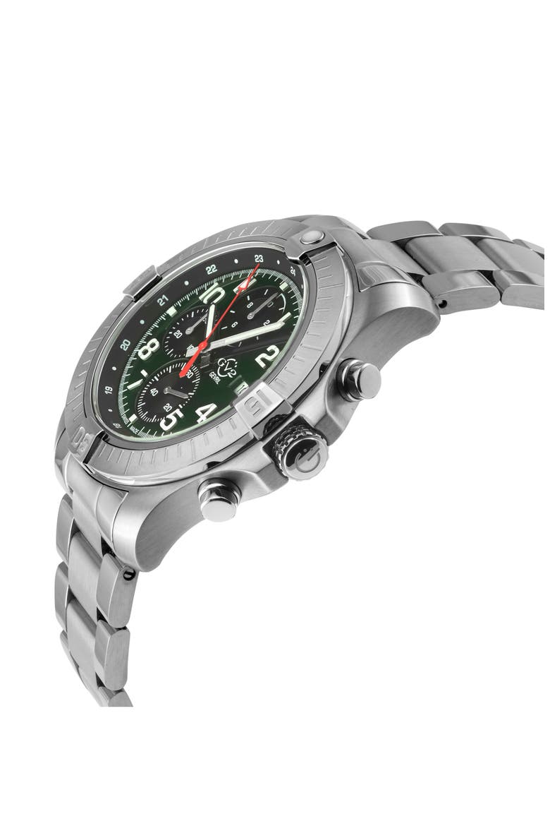 T38 Bracelet Watch, 45mm, Alternate, color, STAINLESS STEEL/GREEN