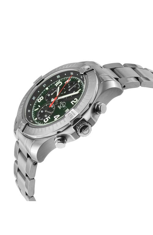 Gv2 T38 Bracelet Watch, 45mm In Stainless Steel/green