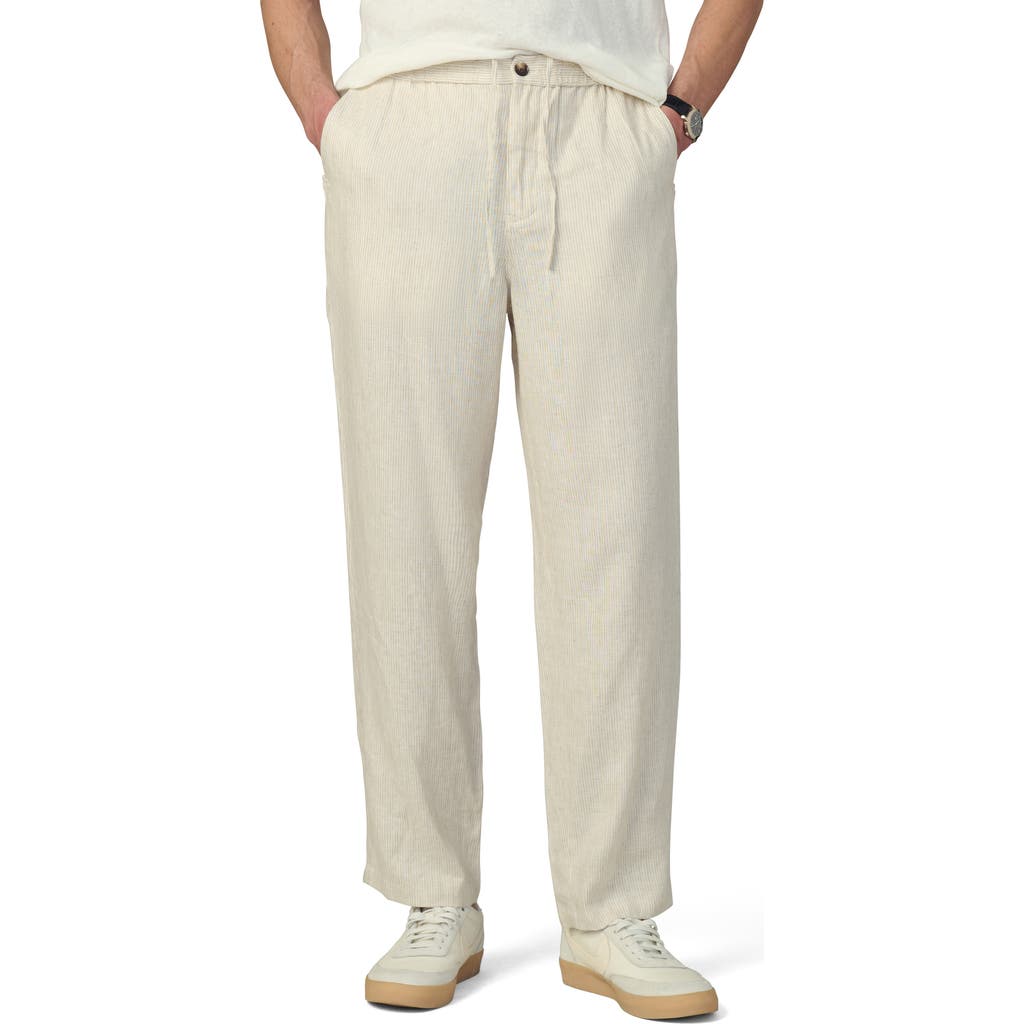 Joe's Clarkson Stripe Linen Pants In Flax Stripe