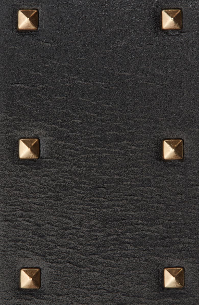 AllSaints Pyramid Stud Leather Belt, Alternate, color, 