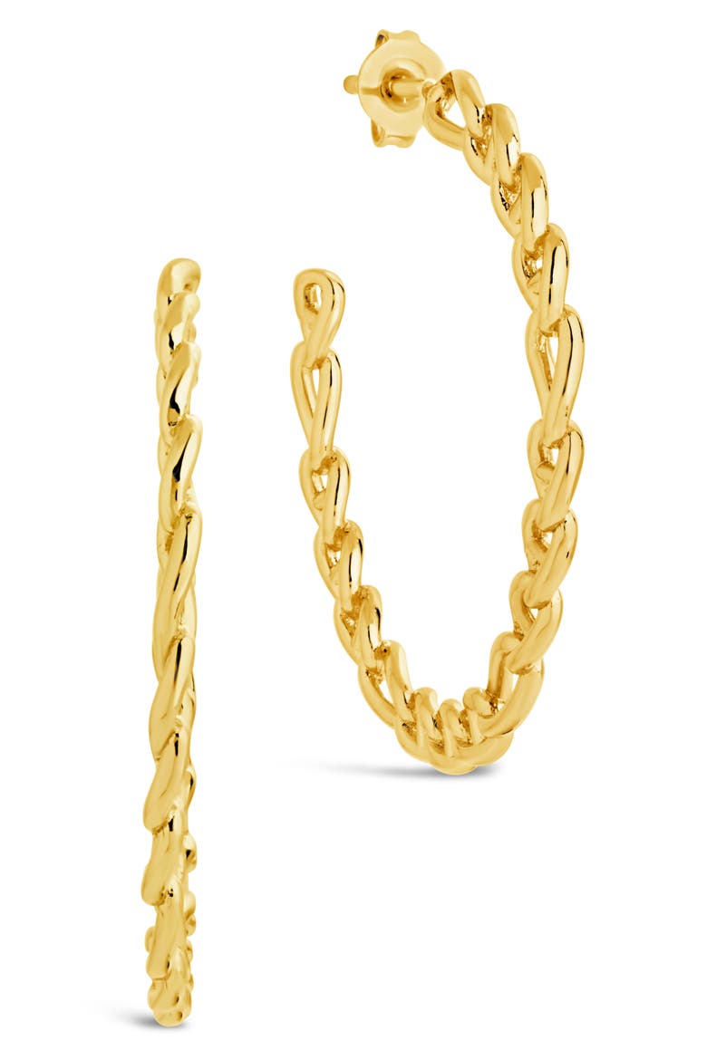 Rylan Hoop Earrings, Main, color, GOLD