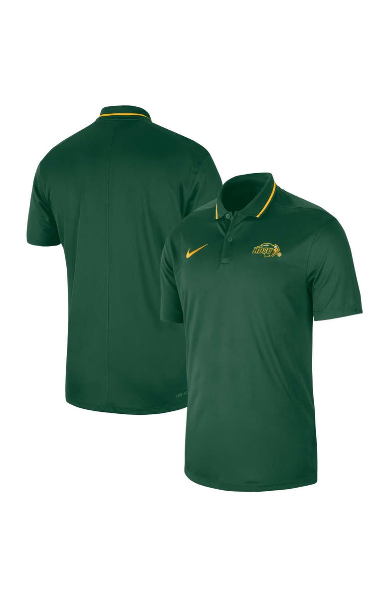 Nike Men's Nike Green NDSU Bison 2023 Sideline Coaches Performance Polo, Main, color, Green