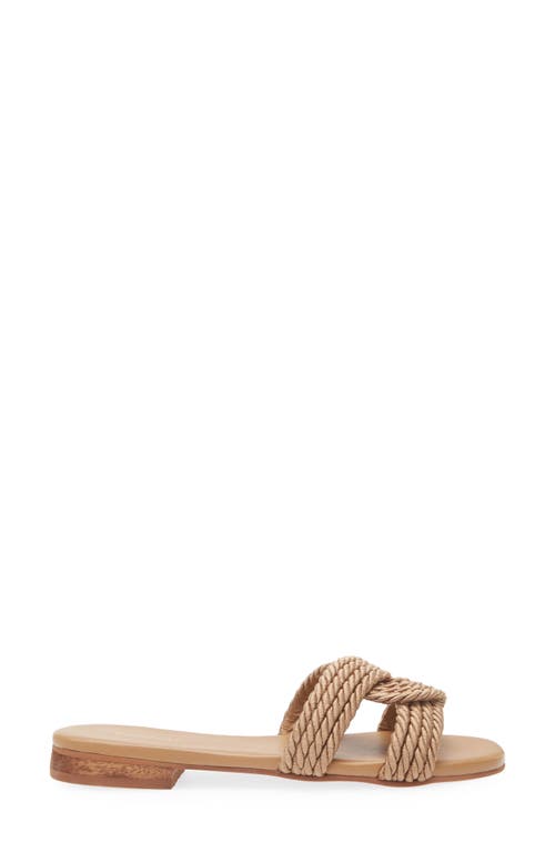 Kaanas Olas Corded Infinity Sandals Caramel In Caramel