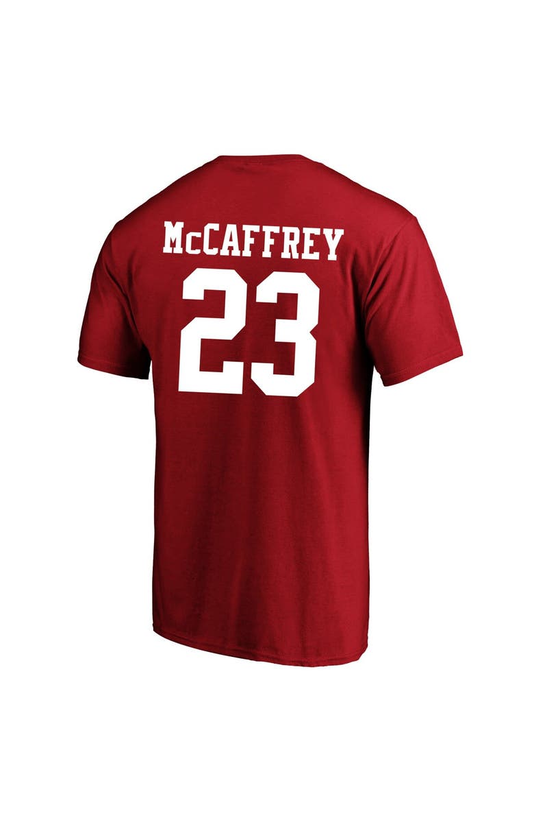 FANATICS Men's Fanatics Branded Christian McCaffrey Scarlet San Francisco 49ers Super Bowl LVIII Big & Tall Player Name & Number T-Shirt, Alternate, color, 