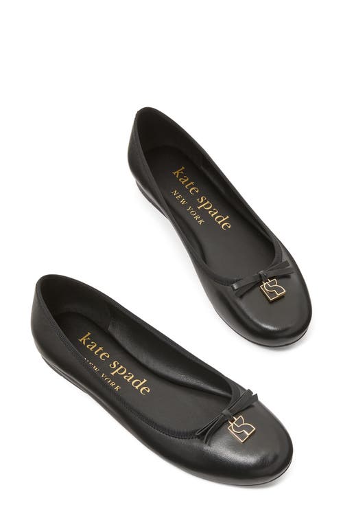 Kate Spade New York Dakota Charm Ballet Flat In Black