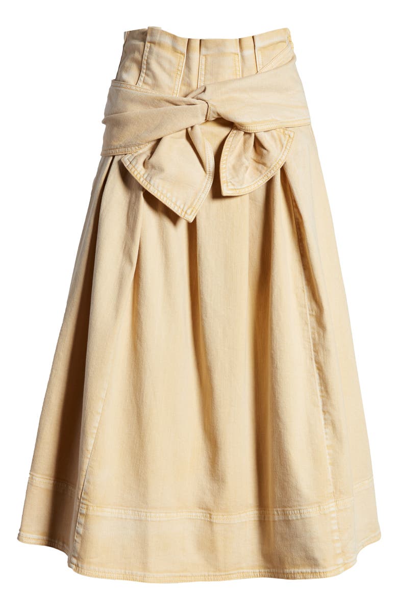 Ulla Johnson Virgil Tie Waist Midi Skirt, Alternate, color, 