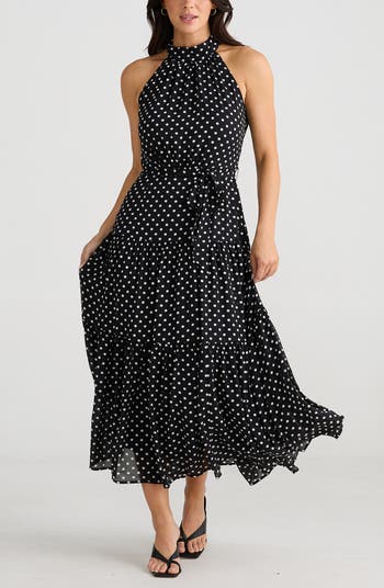 Greta Polka Dot Tiered Dress