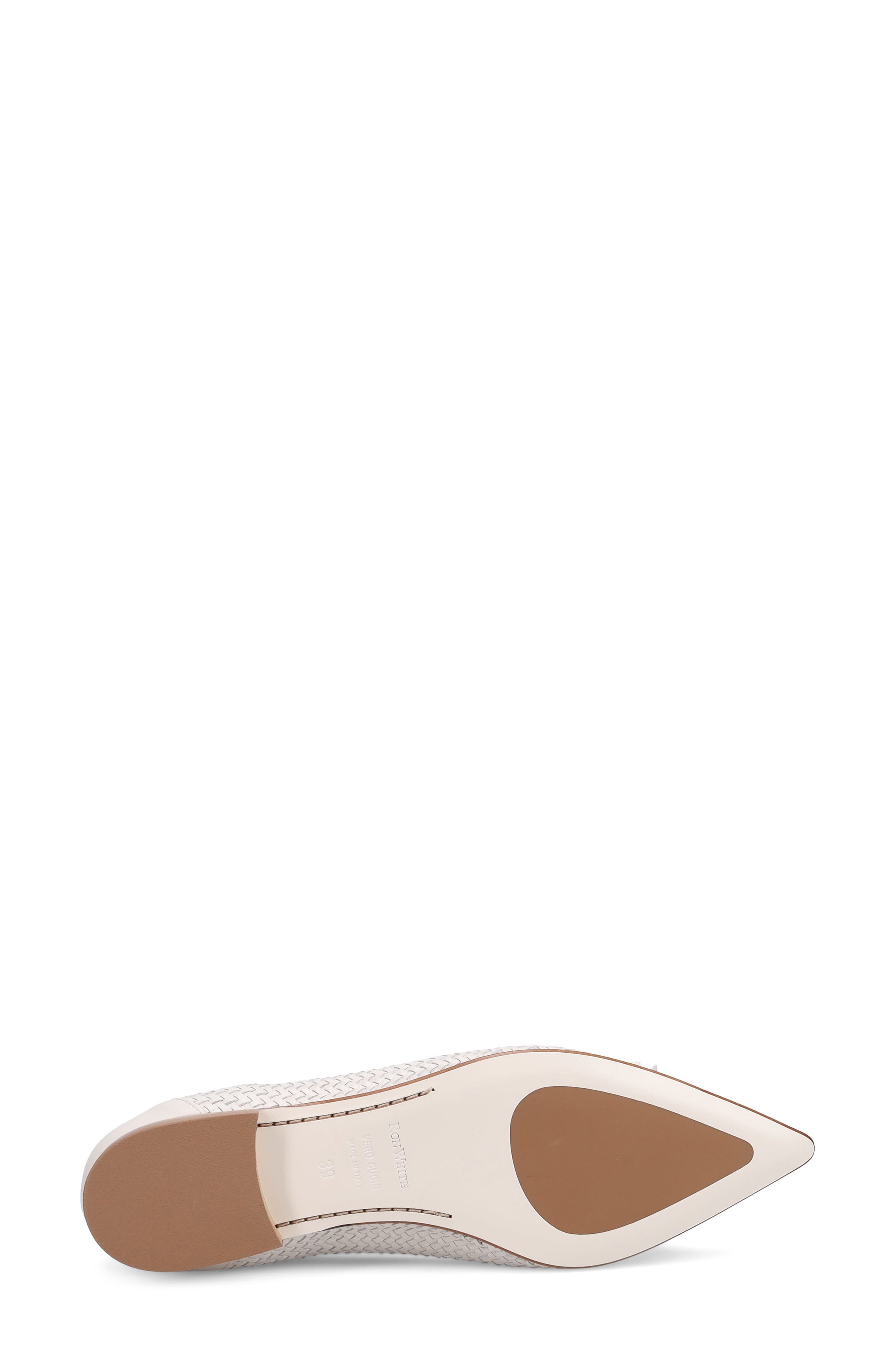 Jada Pointed Toe Flat, Alternate, color, IVORY