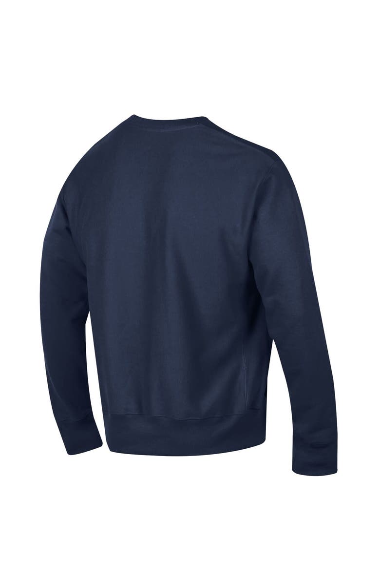 Champion Men's Champion  Navy New York Yankees Reverse Weave Chenille Sweatshirt, Alternate, color, Navy