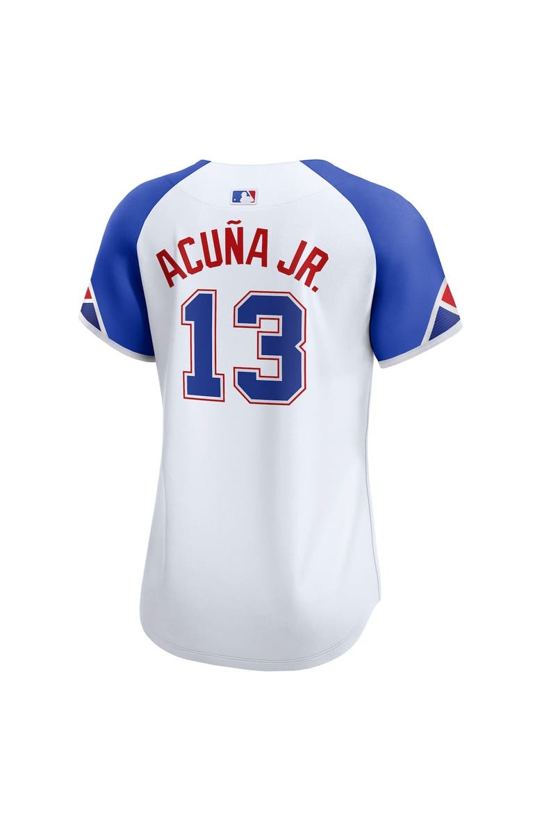 Nike Women's Nike Ronald Acuña Jr. White Atlanta Braves City Connect Limited Player Jersey, Alternate, color,