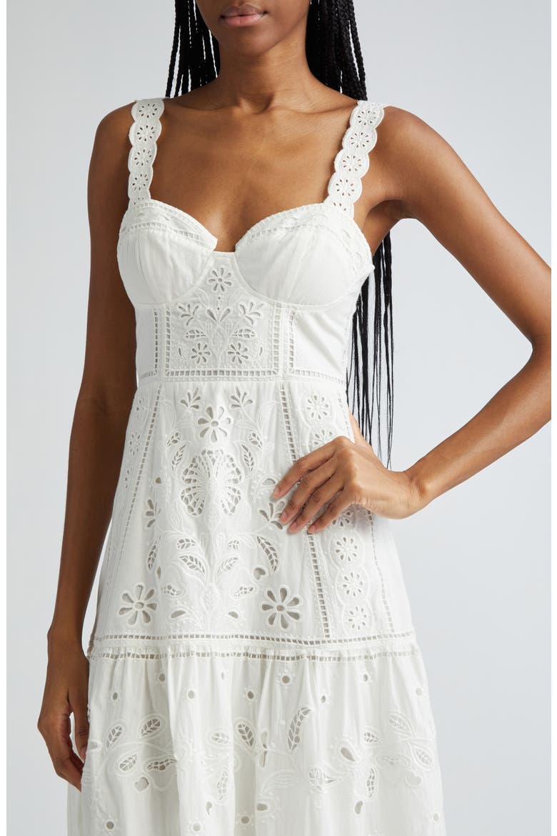 Richillieu Broderie Anglaise Sundress, Alternate, color, OFF-WHITE