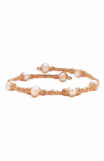 Mykonos Cultured Freshwater Pearl Cuff Bracelet