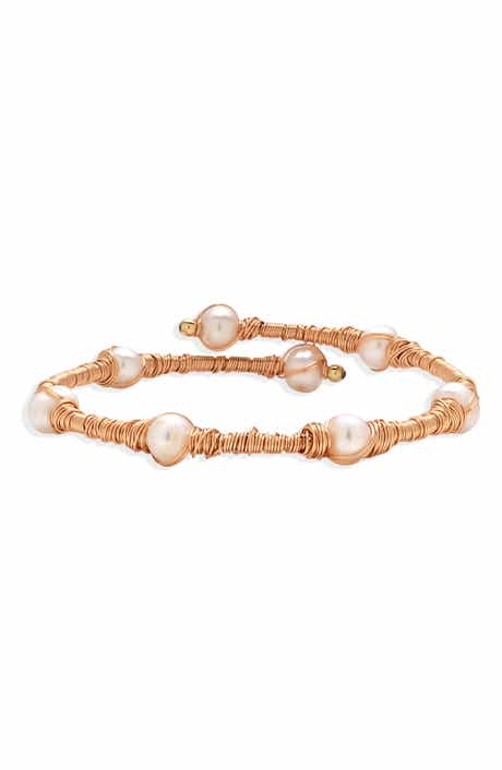 Mykonos Cultured Freshwater Pearl Cuff Bracelet