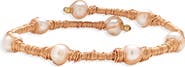 EYE CANDY LOS ANGELES Mykonos Cultured Freshwater Pearl Cuff Bracelet
