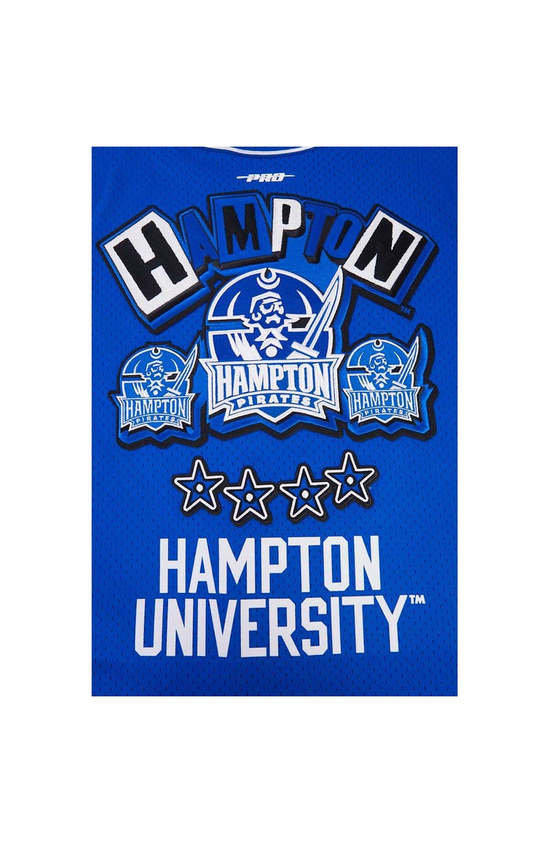 PRO STANDARD Men's Pro Standard Royal Hampton Pirates Homecoming Mesh Button-Down Shirt, Alternate, color, 