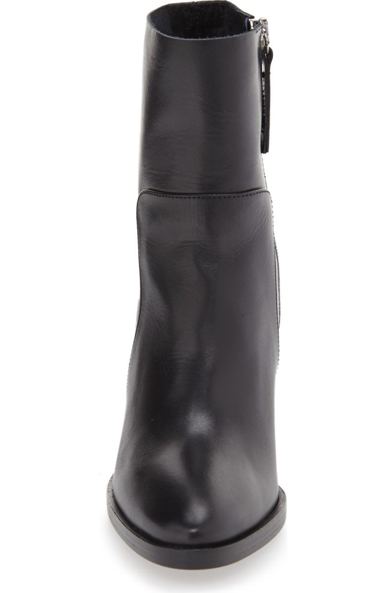 Topshop 'Million' Pointy Toe Zip Boot, Alternate, color,