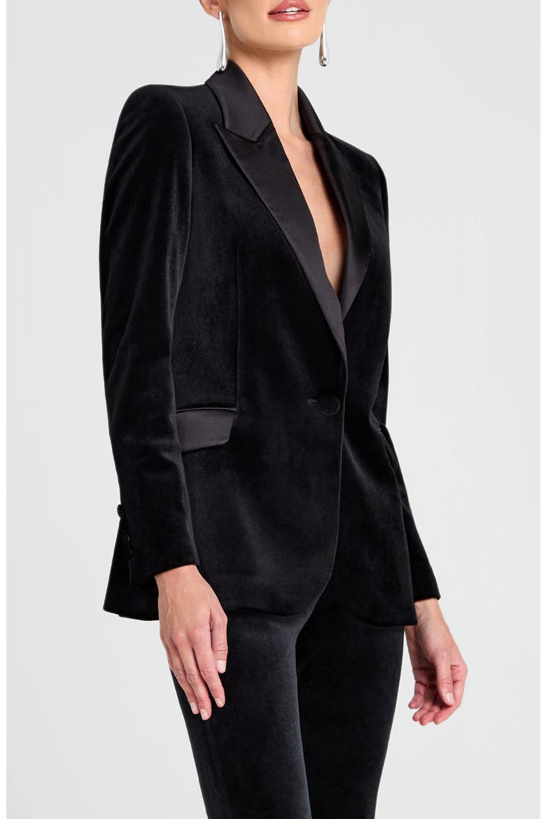 Beatrice Blazer, Alternate, color, BLACK