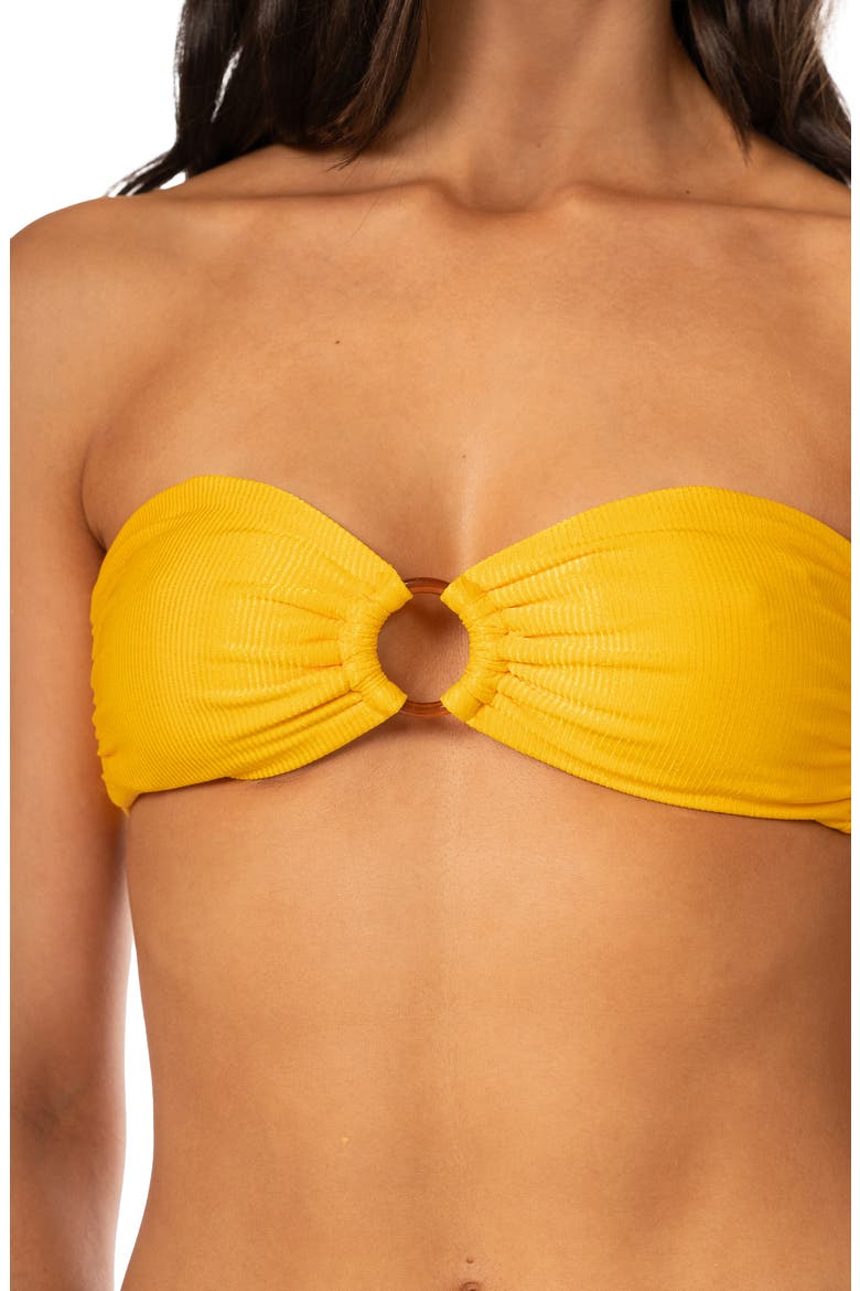 Sunbeam Sorbet Daelia Reversible Bikini Top, Alternate, color, YELLOW