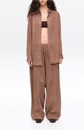 Bimba y Lola Fluid wide-leg denim trousers
